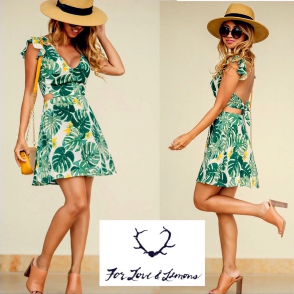For love and lemons tropical dress
